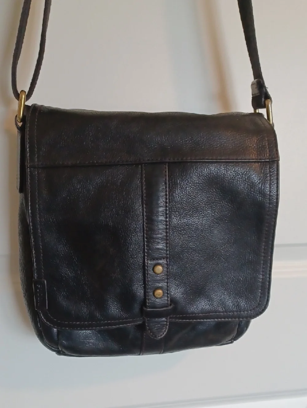Fossil Travis City Bag Leather Messenger - Picture 2 of 12